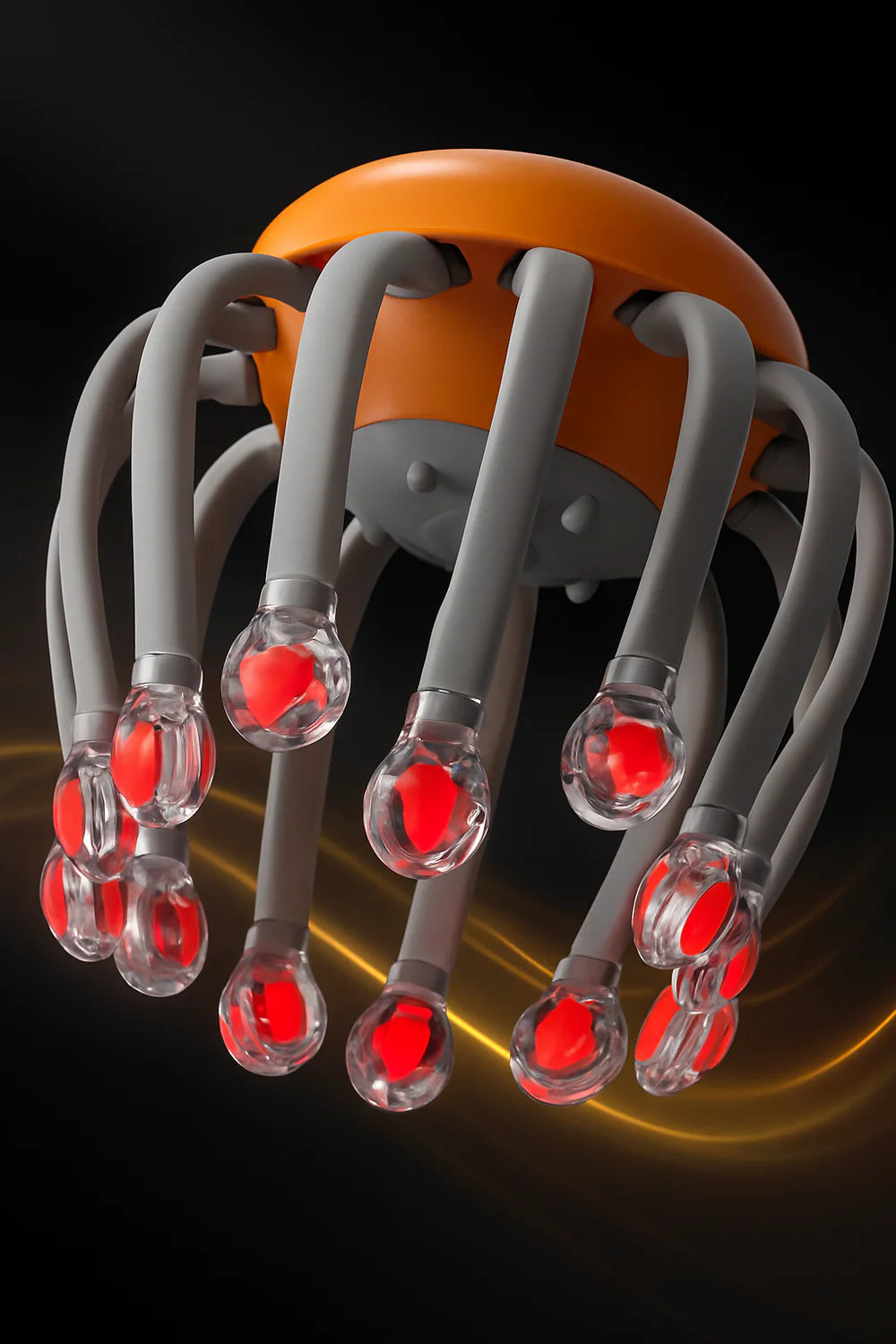 PulpoRelax -  Masajeador Relajante para el Cuero Cabelludo de 20 cabezales