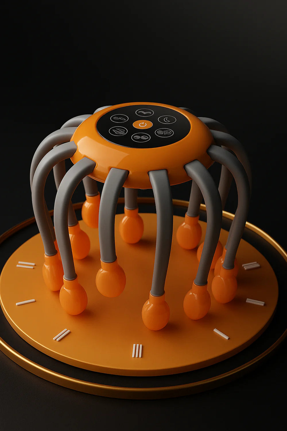 PulpoRelax -  Masajeador Relajante para el Cuero Cabelludo de 20 cabezales