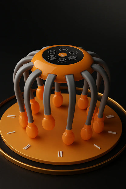 PulpoRelax -  Masajeador Relajante para el Cuero Cabelludo de 20 cabezales